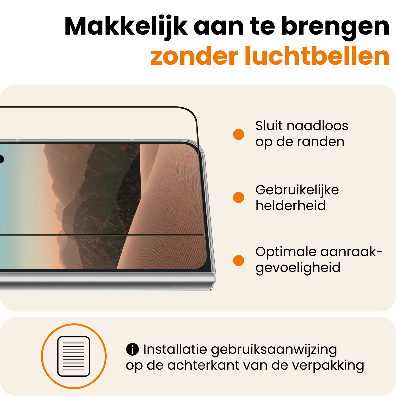Nomfy Nomfy iPhone Duo Screenprotector Glas Full Cover 2D