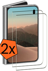 Nomfy Nomfy iPhone Duo Screenprotector Glas Full Cover 2D - 2 PACK