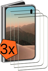 Nomfy Nomfy iPhone Duo Screenprotector Glas Full Cover 2D - 3 PACK