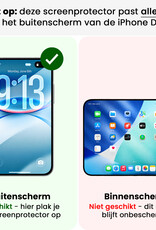 Nomfy Nomfy iPhone Duo Screenprotector Glas Privacy - 3 PACK