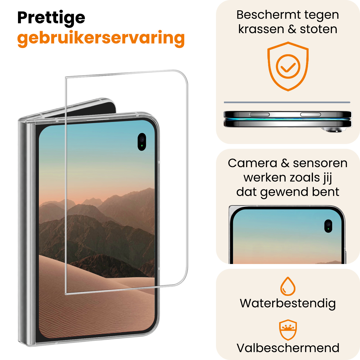 Nomfy Nomfy iPhone Duo Screenprotector Met Installatieframe