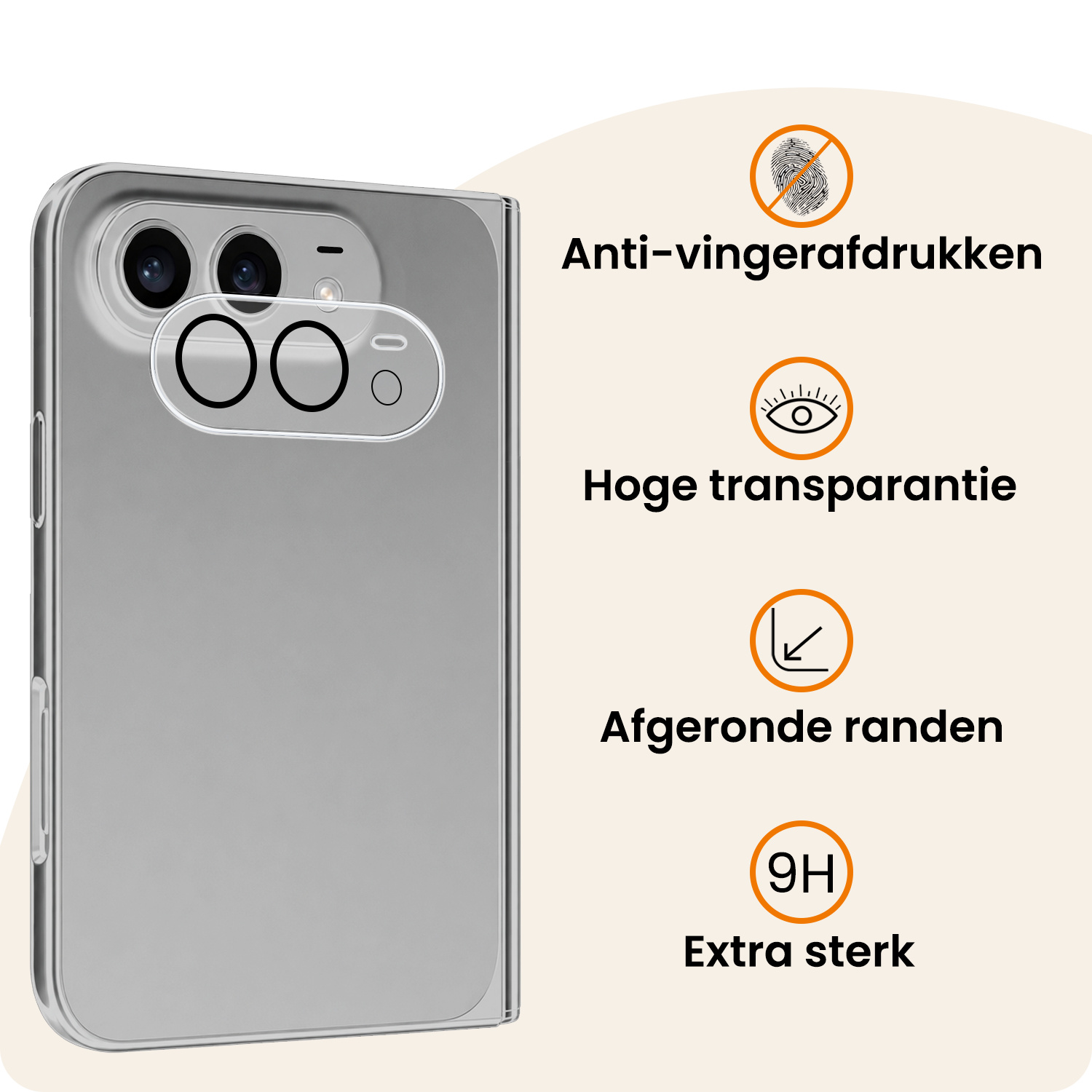 Nomfy Nomfy iPhone Duo Camera Screenprotector