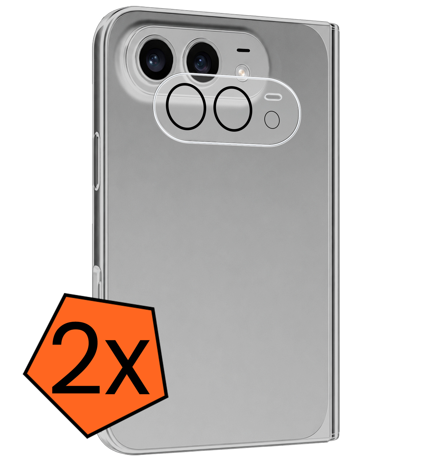Nomfy Nomfy iPhone Duo Camera Screenprotector - 2 PACK