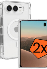 Nomfy Nomfy iPhone Duo Magsafe Hoesje - Transparant - 2 PACK