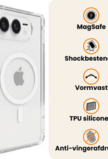 Nomfy Nomfy iPhone Duo Magsafe Hoesje Transparant Met Screenprotector