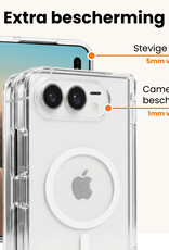Nomfy Nomfy iPhone Duo Magsafe Hoesje Transparant Met Screenprotector