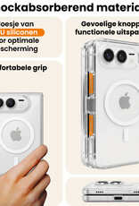 Nomfy Nomfy iPhone Duo Magsafe Hoesje Transparant Met 2x Screenprotector
