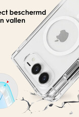 Nomfy Nomfy iPhone Duo Magsafe Hoesje Transparant Met 2x Screenprotector