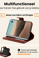 Nomfy Nomfy iPhone Duo Hoesje Bookcase - Bruin
