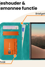 Nomfy Nomfy iPhone Duo Hoesje Bookcase - Turquoise