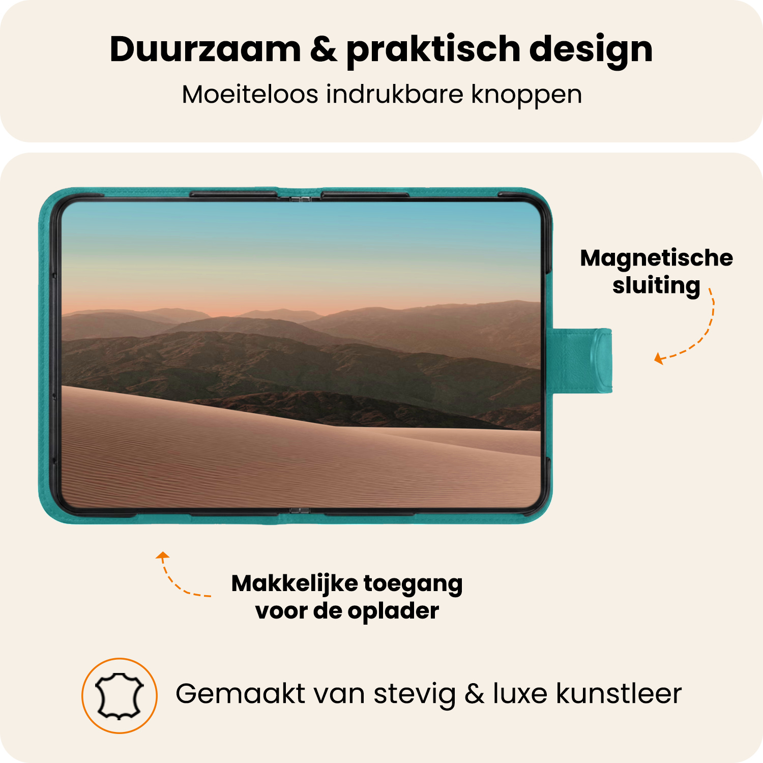 Nomfy Nomfy iPhone Duo Hoesje Bookcase - Turquoise