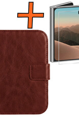 Nomfy Nomfy iPhone Duo Hoesje Bookcase Met Screenprotector - Bruin