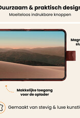 Nomfy Nomfy iPhone Duo Hoesje Bookcase Met Screenprotector - Bruin