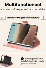 Nomfy Nomfy iPhone Duo Hoesje Bookcase Met Screenprotector - Rose Goud