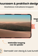 Nomfy Nomfy iPhone Duo Hoesje Bookcase Met Screenprotector - Rose Goud