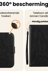 Nomfy Nomfy iPhone Duo Hoesje Bookcase Met Screenprotector - Zwart