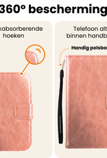 Nomfy Nomfy iPhone Duo Hoesje Bookcase Met 2x Screenprotector - Rose Goud