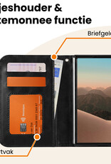 Nomfy Nomfy iPhone Duo Hoesje Bookcase Met 2x Screenprotector - Zwart