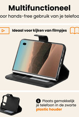 Nomfy Nomfy iPhone Duo Hoesje Bookcase Met 2x Screenprotector - Zwart