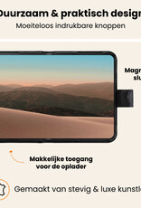 Nomfy Nomfy iPhone Duo Hoesje Bookcase Met 2x Screenprotector - Zwart