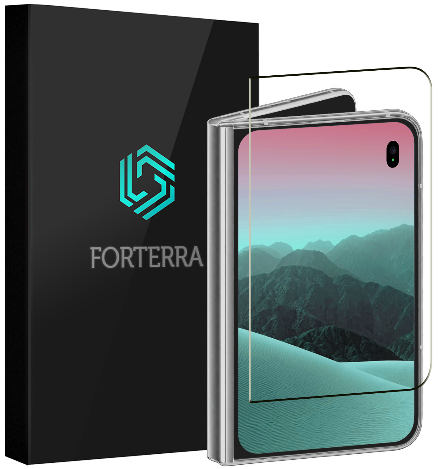 Forterra Forterra iPhone Duo Screenprotector Glas Full Cover 2D