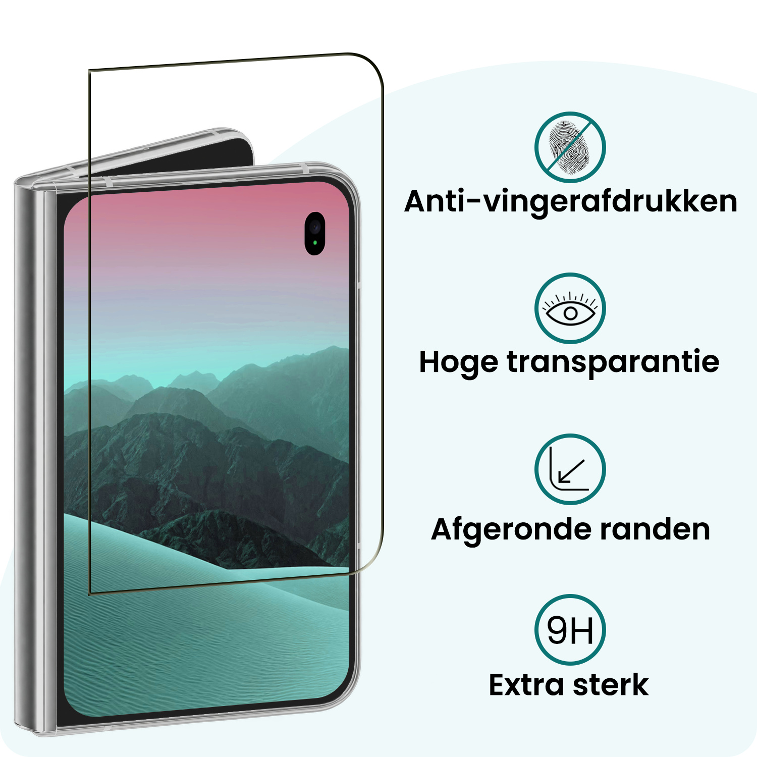 Forterra Forterra iPhone Duo Screenprotector Glas Full Cover 2D