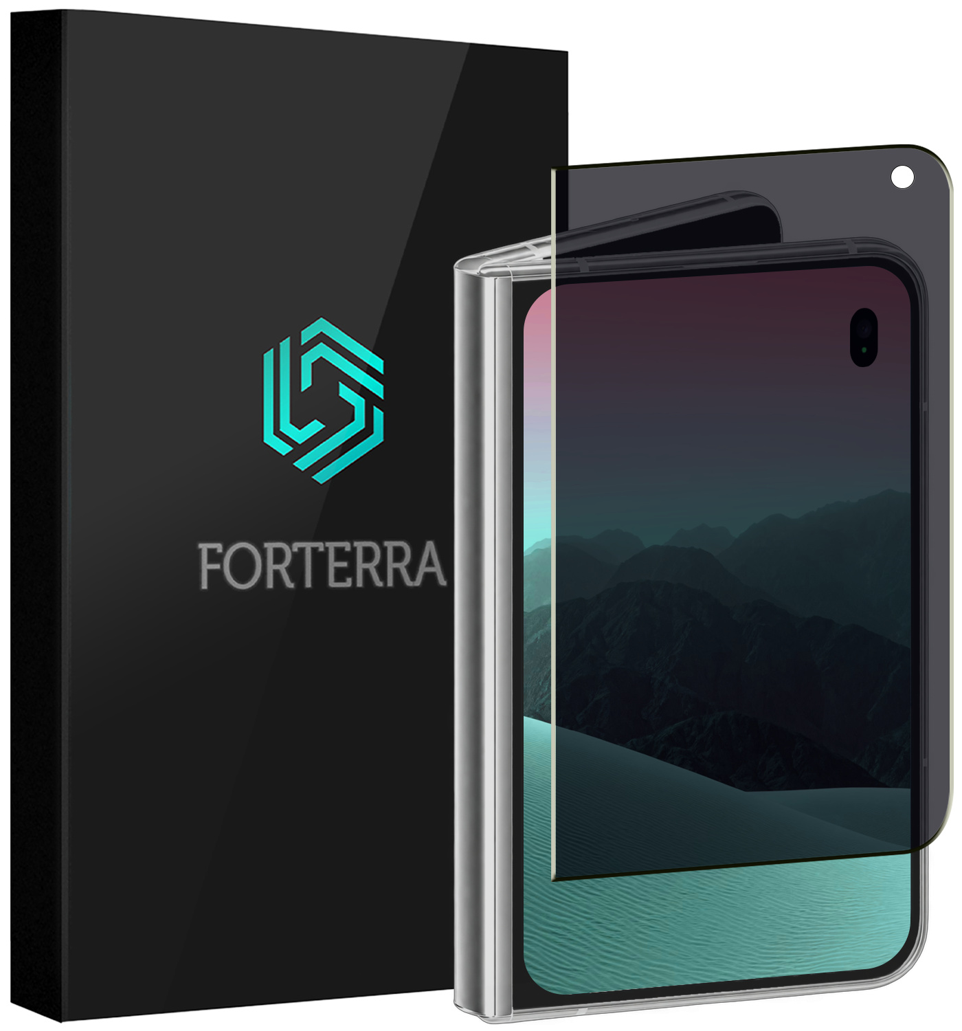 Forterra Forterra iPhone Duo Screenprotector Glas Privacy