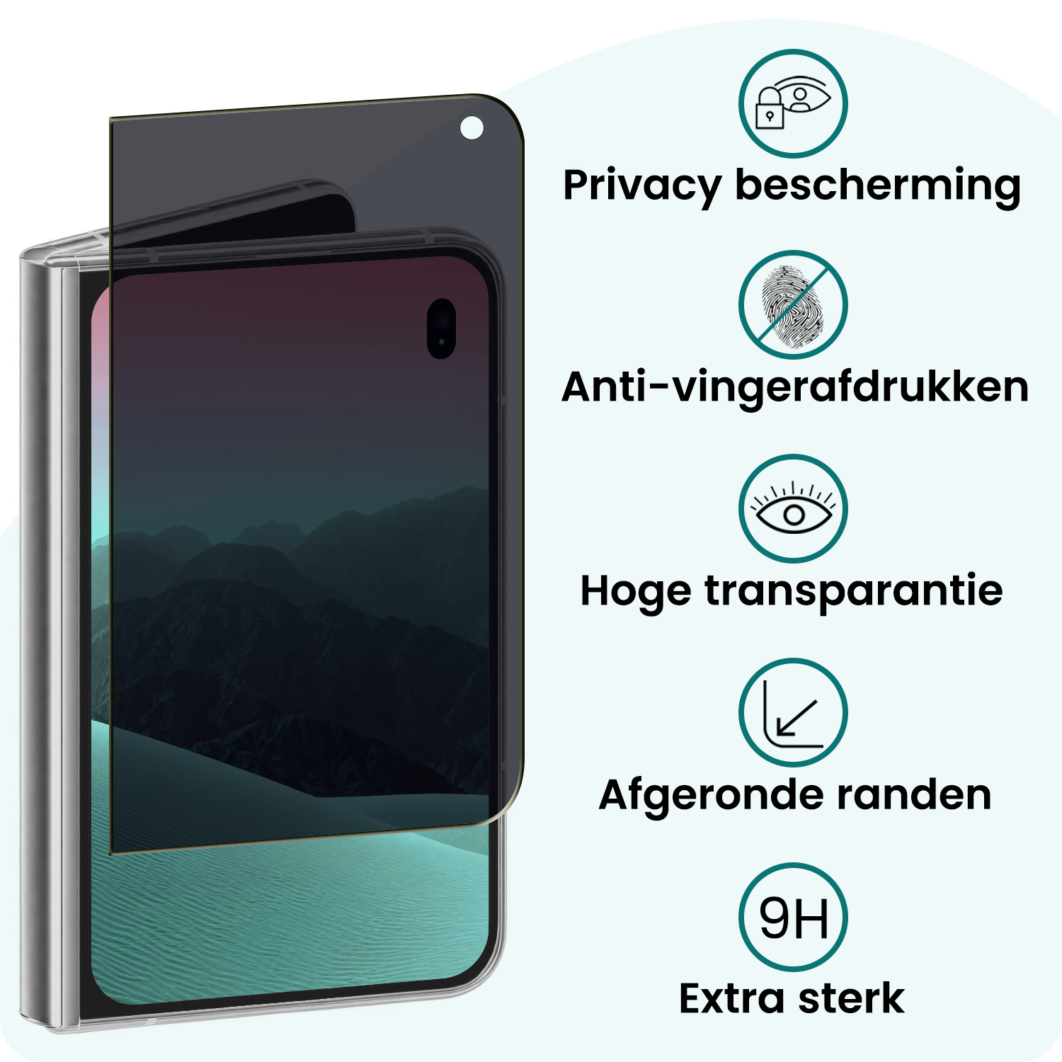 Forterra Forterra iPhone Duo Screenprotector Glas Privacy - 2 PACK