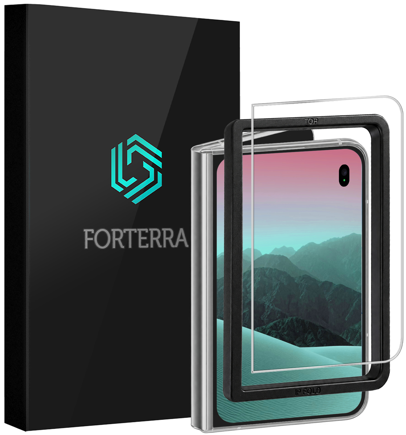 Forterra Forterra iPhone Duo Screenprotector Met Installatieframe