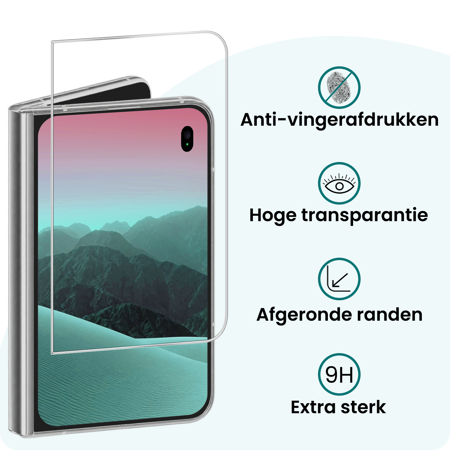 Forterra Forterra iPhone Duo Screenprotector Met Installatieframe