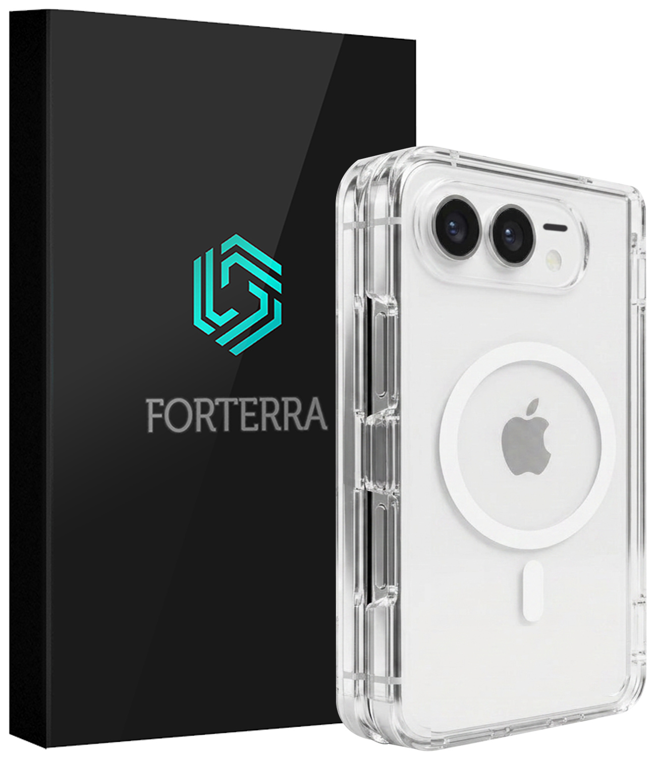Forterra Forterra iPhone Duo Magsafe Hoesje - Transparant