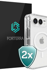 Forterra Forterra iPhone Duo Magsafe Hoesje - Transparant - 2 PACK