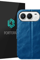 Forterra Forterra iPhone Duo Hoesje Bookcase - Donkerblauw