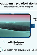 Forterra Forterra iPhone Duo Hoesje Bookcase - Donkerblauw