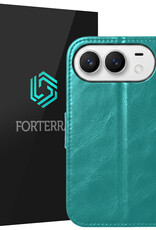 Forterra Forterra iPhone Duo Hoesje Bookcase - Turquoise