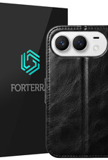 Forterra Forterra iPhone Duo Hoesje Bookcase - Zwart