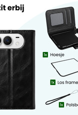 Forterra Forterra iPhone Duo Hoesje Bookcase - Zwart