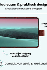Forterra Forterra iPhone Duo Hoesje Bookcase Met Screenprotector - Bruin