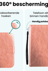 Forterra Forterra iPhone Duo Hoesje Bookcase Met Screenprotector - Rose Goud