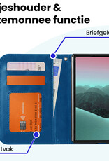 Forterra Forterra iPhone Duo Hoesje Bookcase Met 2x Screenprotector - Donkerblauw
