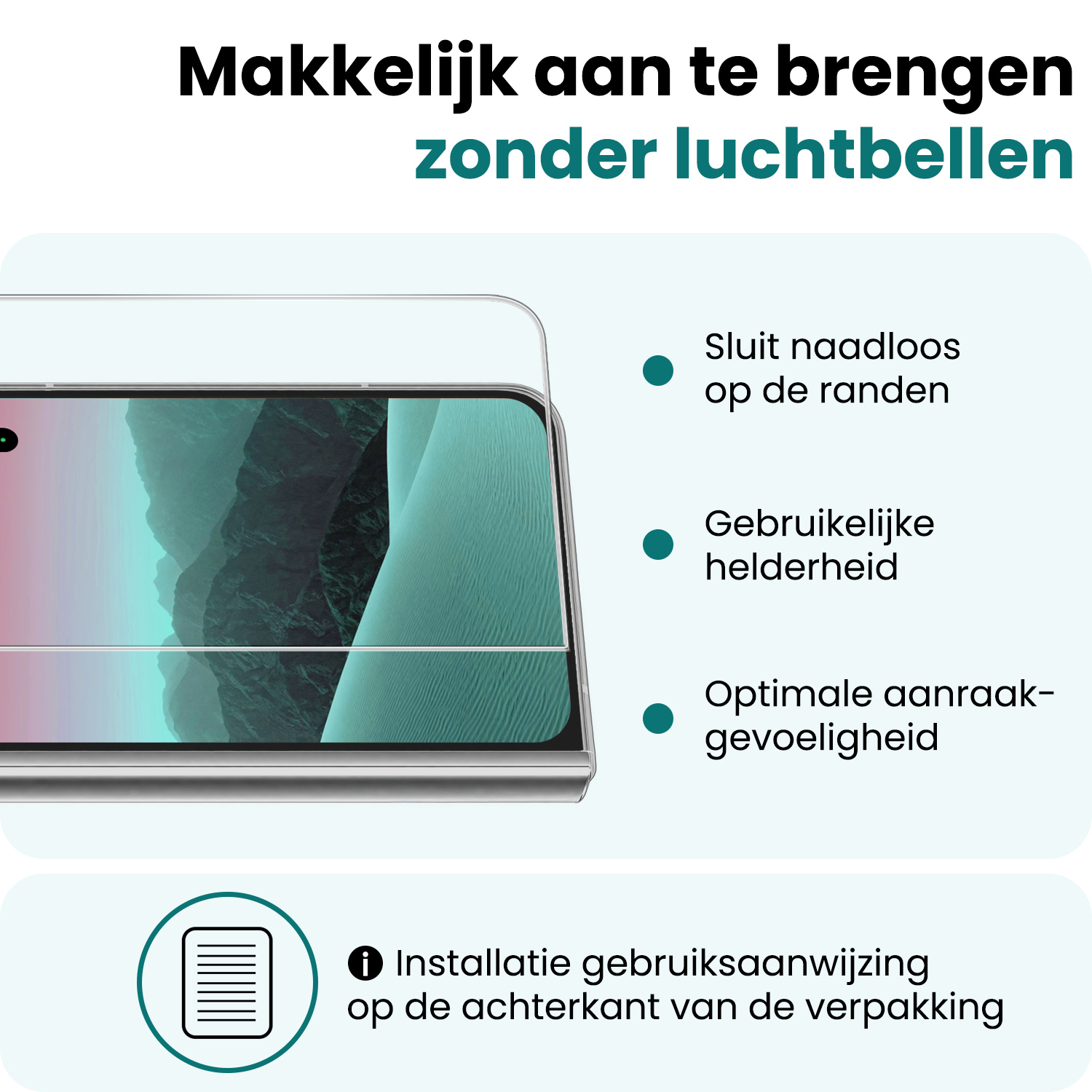 Forterra Forterra iPhone Duo Hoesje Bookcase Met 2x Screenprotector - Donkerblauw
