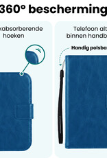 Forterra Forterra iPhone Duo Hoesje Bookcase Met 2x Screenprotector - Donkerblauw