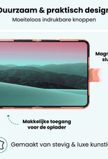Forterra Forterra iPhone Duo Hoesje Bookcase Met 2x Screenprotector - Rose Goud