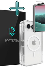Forterra Forterra iPhone Duo Magsafe Hoesje Transparant Met Screenprotector