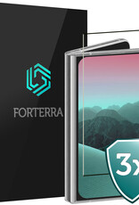 Forterra Forterra iPhone Duo Screenprotector Glas Full Cover 2D - 3 PACK
