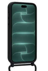 Forterra Forterra iPhone 18 Pro Max Hoesje Pashouder met Koord - Zwart - 2 PACK