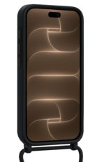 Nomfy Nomfy iPhone 18 Pro Max Hoesje Pashouder met Koord - Zwart - 2 PACK