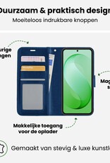 BASEY. BASEY. Samsung Galaxy S26 FE Hoesje Bookcase - Donkerblauw