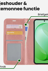 BASEY. BASEY. Samsung Galaxy S26 FE Hoesje Bookcase - Rose Goud