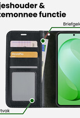 BASEY. BASEY. Samsung Galaxy S26 FE Hoesje Bookcase - Zwart
